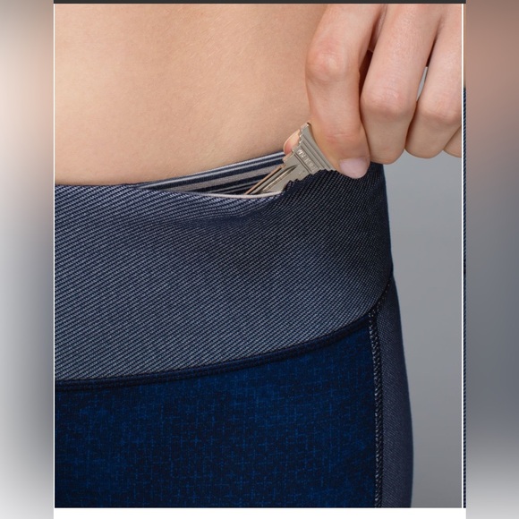 Lululemon Wunder Under Crop Sashiko Cropped Leggings - Picture 5 of 7